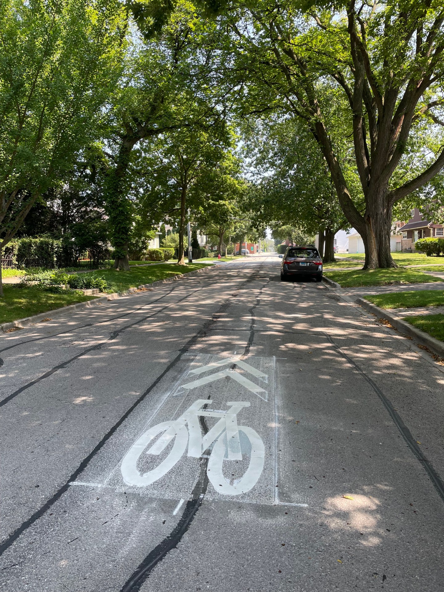 Sharrow Example Three more roads now have ‘sharrows’ – Bike Walk Wilmette